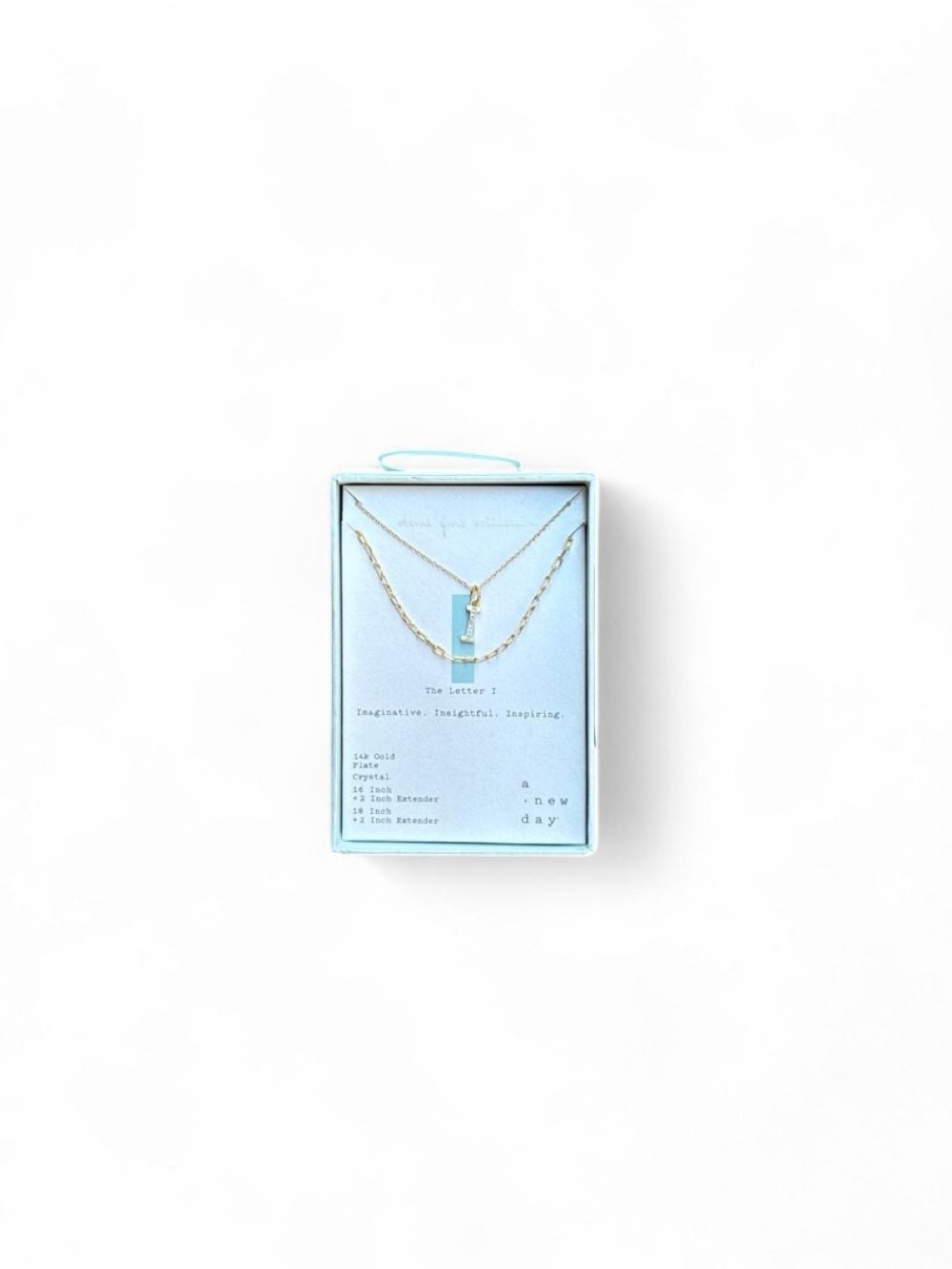 “I” initial necklaces